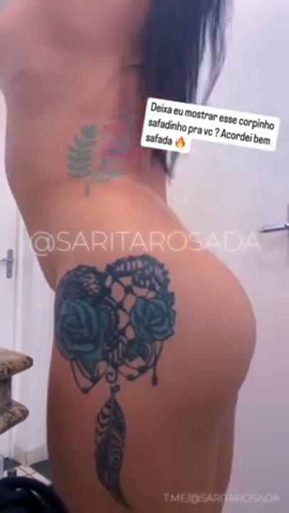 Sarita Rosada nude vazado empinando o rabo e mostrando o cuzinho