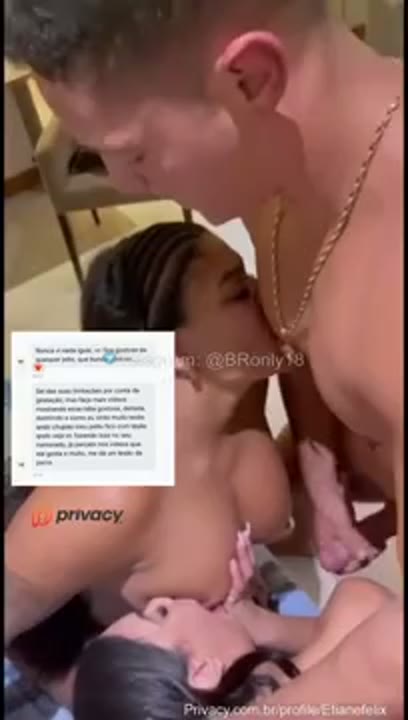 Etiane Félix e amiga chupando macho da piroca gostosa
